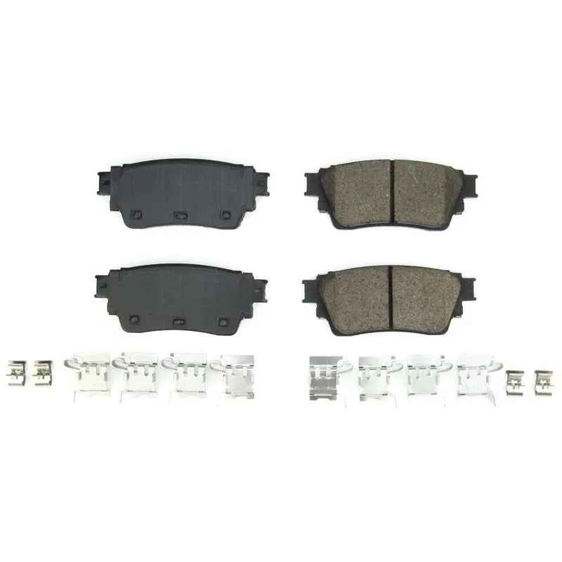 17-2391 – POWERSTOP Brake Pad, FMSI Number D2391 Ceramic Brake Pads Set Of 4 With Premium Stainless Steel Hardware